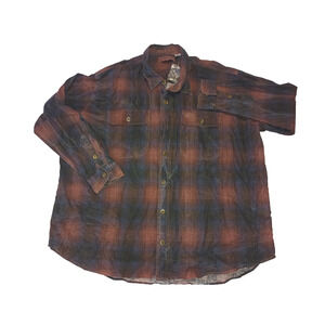 FRYDAY CLUB Men’s Red And Blue Long Sleeve Shirt Size 4XLB M001